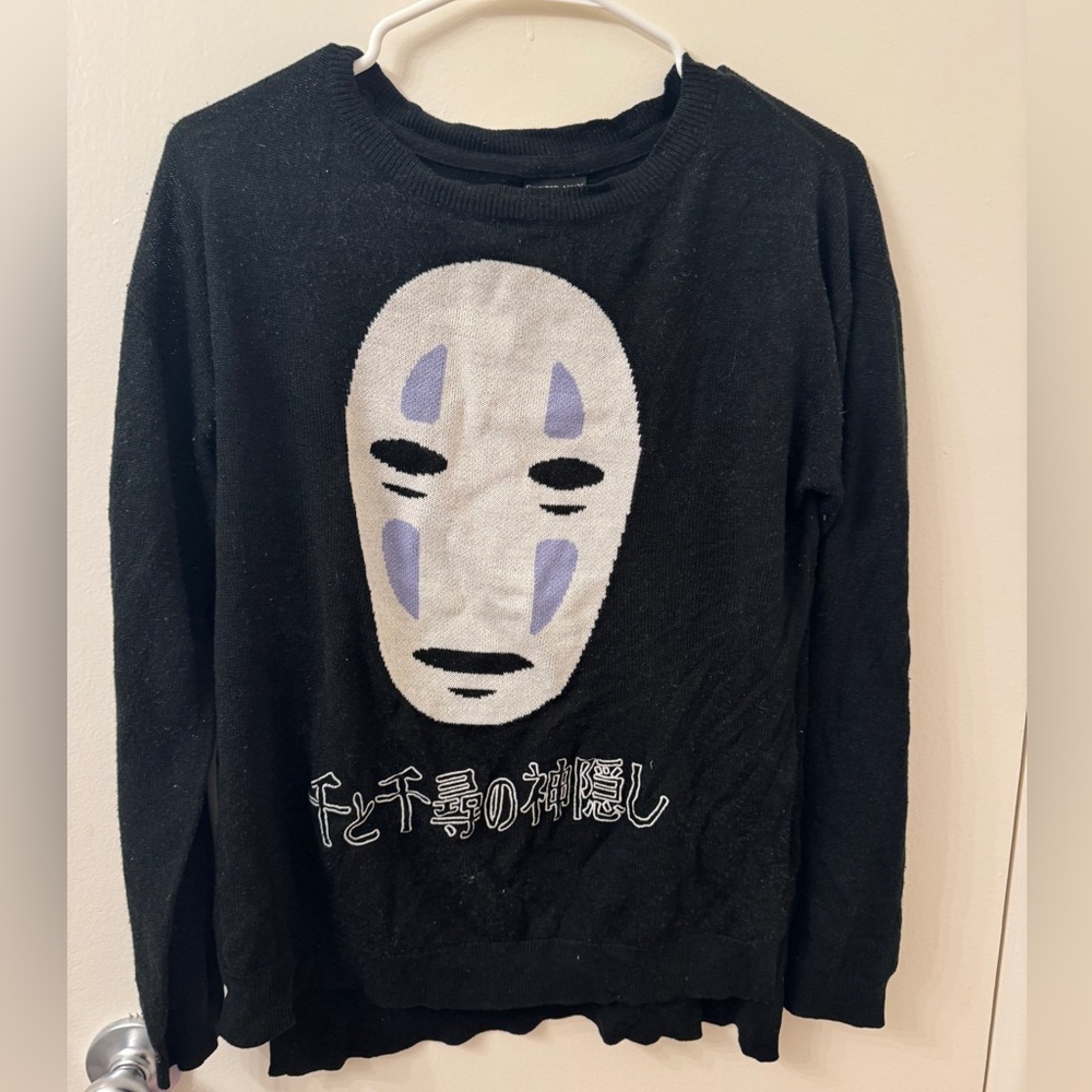 Studio Ghibli Spirited Away Anime Movie No Face sweater